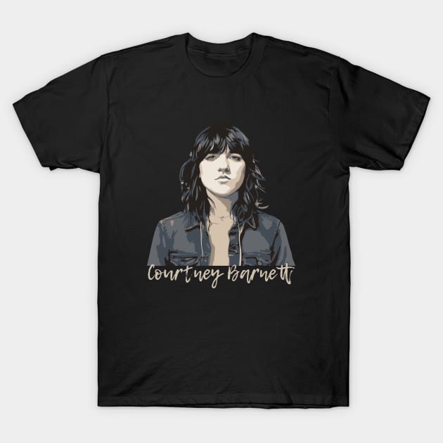 VINTAGE Courtney Barnett // INDIE FANS ART T-Shirt by gerradliquid